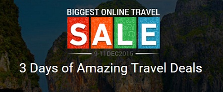 India Desire : Via Biggest Online Travel Sale 9th-11th Dec 2015